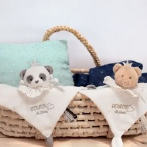 Best Doudou plat Panda gris - Attrape-rêves - 20 cm Attrape-rêves|Panda
