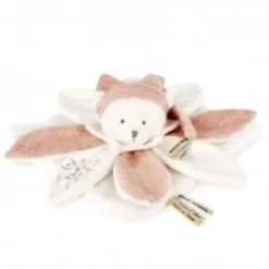 Best Doudou plat pétales Ours Rose - 25 cm - Collection Anniversaire Doudou® Anniversaire|Ours