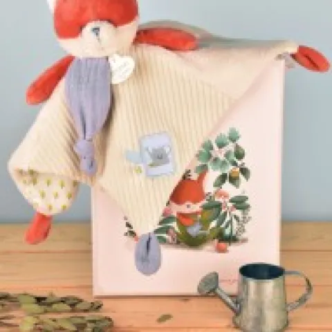 Sale DOUDOU plat Renard Romarin - 27 cm Dans Mon Jardin|Hochets Et Pantins D'activités