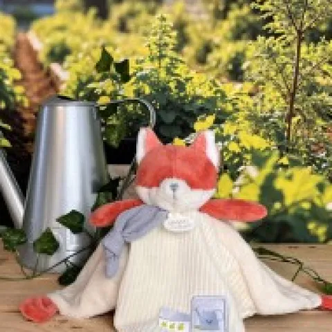 Sale DOUDOU plat Renard Romarin - 27 cm Dans Mon Jardin|Hochets Et Pantins D'activités