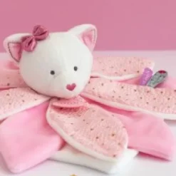 Sale Doudou pétales Chat rose- Attrape-rêves - 26 cm Attrape-rêves|Chat