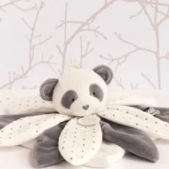 New Doudou pétales Panda gris - Attrape-rêves - 26 cm Attrape-rêves|Panda