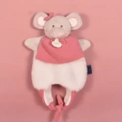 Fashion Doudou Souris marionnette - Petit sac - Amusette  3 EN 1 Les Petits Futés|Les Marionnettes