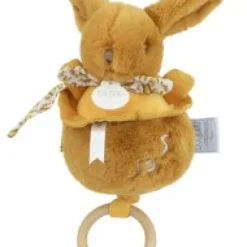 Discount Lapin DOUDOU® - boite à musique lapin - 20 cm - Jaune moutarde Lapin Doudou|Lapin