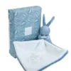 Discount Lapin DOUDOU® - Doudou  mouchoir Lapin- 10 cm - Bleu Lapin Doudou|Lapin