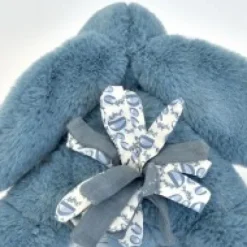 Best Lapin DOUDOU® - Peluche lapin Bleu - 25 cm Lapin Doudou|Lapin