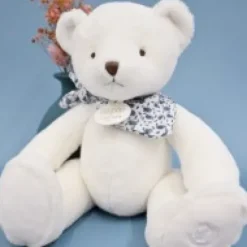 New L'Ours Doudou® - Ours en peluche blanc - 25 cm Cadeaux Naissance|Ours