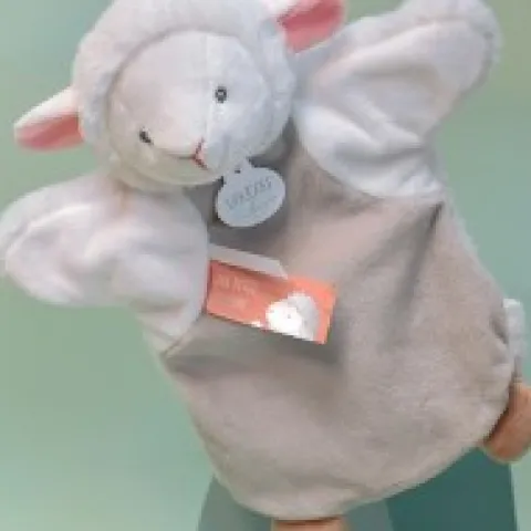Fashion Marionnette à Main Agneau - 25 cm Les Prix Doux|Les Marionnettes