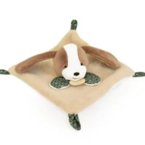 Discount Mini Doudou chien plat marron et beige - 19 cm Les Prix Doux|Rikikis & Méli Mélo