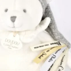 Sale Ours en peluche Gris attache-sucette - 20 cm - Collection Anniversaire Doudou® Anniversaire|Ours