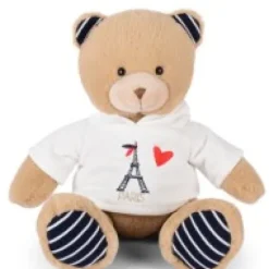 Hot Ours Peluche Sweat Tour Eiffel 28 cm : Souvenir Paris Souvenir Of Paris|Ours