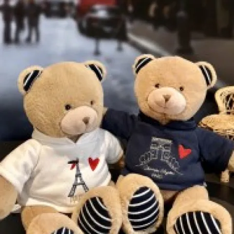 Hot Ours Peluche Sweat Tour Eiffel 28 cm : Souvenir Paris Souvenir Of Paris|Ours