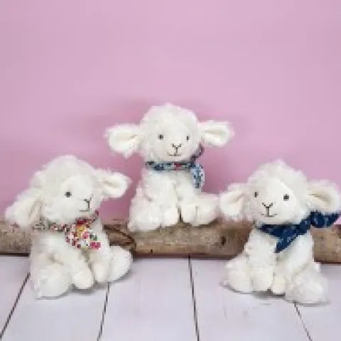 Online Peluche agneau blanc avec chouchou - 12 cm - Modèle aléatoire Cadeau À Moins De 20€|Agneau