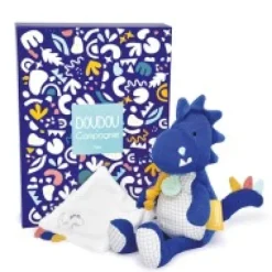 Sale Peluche de dinosaure bleu avec doudou -  Sashou - 25 cm Les Prix Doux|Calinosaure