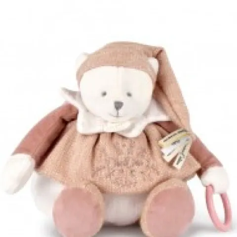 Best Peluche eveil Bébé Ours Rose - 30 cm - Collection Anniversaire Doudou® Anniversaire|Ours