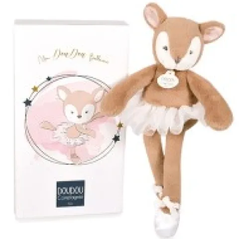 Outlet Peluche faon Ballerine beige - 30 cm Cerf|Peluches