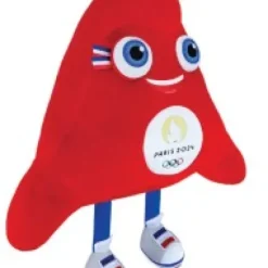 Outlet Peluche Géante Mascotte Officielle Jeux Olympiques Paris 2024 - 80 cm Mascotte Jo|Mascotte Jo
