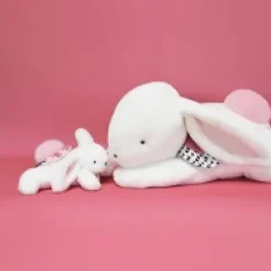 Best Peluche géante XXL Lapin rose - Happy Blush - 80 cm Les Peluches Géantes|Peluches Géantes