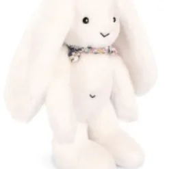 Sale Peluche lapin Blanc 35 cm - Lapin Fleurette Lapin Fleurette|Lapin