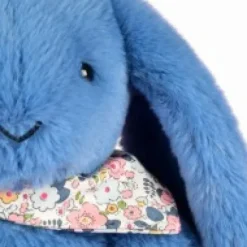 Best Peluche lapin Bleu 35 cm - Lapin Fleurette Lapin Fleurette|Lapin