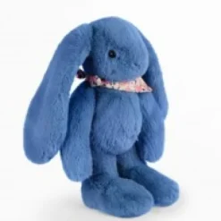 Best Peluche lapin Bleu 35 cm - Lapin Fleurette Lapin Fleurette|Lapin