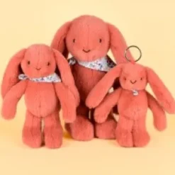 Discount Peluche lapin Orange Terracotta 35 cm - Lapin Fleurette Lapin Fleurette|Lapin