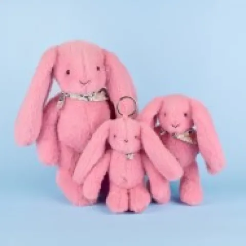 Hot Peluche lapin Rose 35 cm - Lapin Fleurette Lapin Fleurette|Lapin