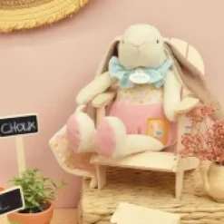 New Peluche lapin rose avec doudou - LAPIN CIBOULETTE - 28 cm Dans Mon Jardin|Lapin