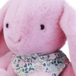 Sale Peluche lapin Rose XXL - Lapin Fleurette 50 cm Lapin Fleurette|Lapin