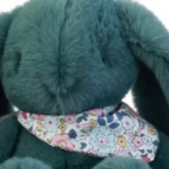 Hot Peluche lapin Vert 35 cm - Lapin Fleurette Lapin Fleurette|Lapin