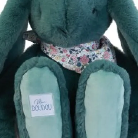 Online Peluche lapin Vert XXL - Lapin Fleurette 50 cm Lapin Fleurette|Lapin