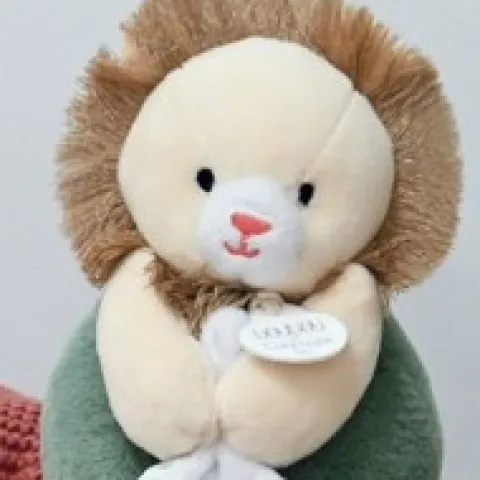 Online Peluche Lion beige avec doudou mouchoir - 15 cm Cadeau À Moins De 20€|Cadeaux Naissance