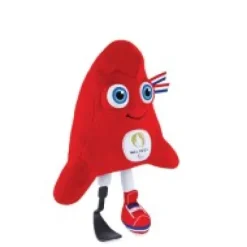 New Peluche Mascotte Officielle Jeux Paralympiques Paris 2024 - 30 cm Mascotte Jo|Mascotte Jo