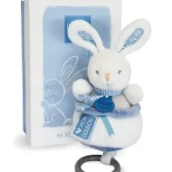 Sale Peluche musicale lapin bleu - 20 cm Les Prix Doux|Rikikis & Méli Mélo