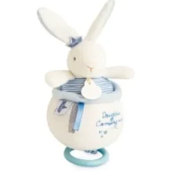 New Peluche musicale lapin matelot bleu - 14 cm Perlidoudou|Boîte À Musique