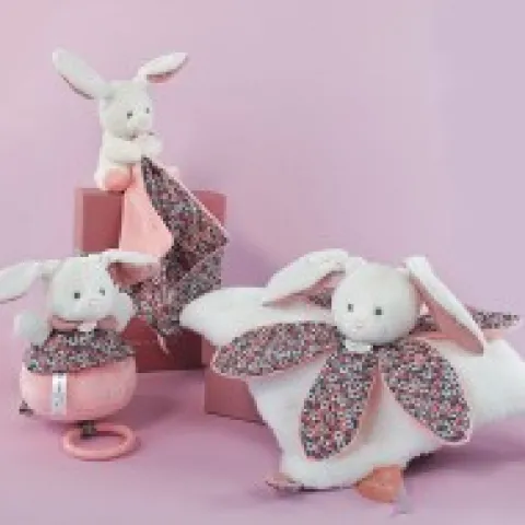 Online Peluche musicale LAPIN ROSE - BOH'AIME - Cadeaux Naissance|Les Boh'aime