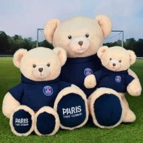 Clearance Peluche officielle Ours PSG capuche - 50 cm Psg|Ours