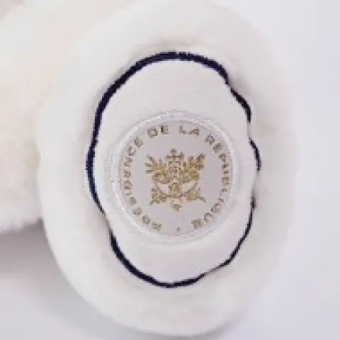 Best Peluche ours blanc fabriqué en France - L'Ours Élysée - 30 cm Collection X Elysée|Ours