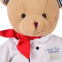 Discount Peluche Ours Chef avec toque de Cuisinier- 28 cm Souvenir Of Paris|Ours