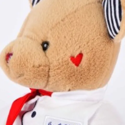 Discount Peluche Ours Chef avec toque de Cuisinier- 28 cm Souvenir Of Paris|Ours