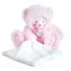 Fashion Peluche Ours Rose avec Mouchoir - Trop Mimi Les Prix Doux