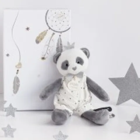 Outlet Peluche Panda gris Attrape-rêves - 20 cm Attrape-rêves|Panda