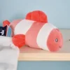 Discount Peluche poisson clown mignon avec doudou - corail - 16 cm Les Prix Doux|La Mer