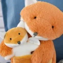 Clearance Peluche renard avec Bébé - 25  cm - Unicef Collection Unicef|Renard