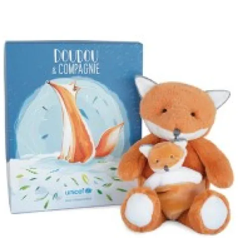 Clearance Peluche renard avec Bébé - 25 cm - Unicef Collection Unicef|Renard