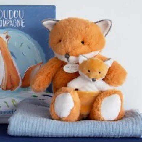 Clearance Peluche renard avec Bébé - 25 cm - Unicef Collection Unicef|Renard