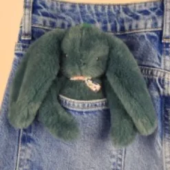 Discount Porte clé en peluche Lapin Vert - 18 cm - Lapin Fleurette Lapin Fleurette|Lapin