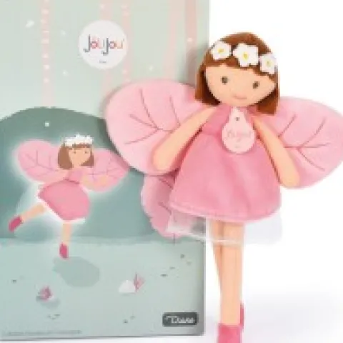 Fashion Poupée fée de la forêt en tissu rose - Diane - 25 cm Les Poupées Jolijou®|Poupées De Chiffon