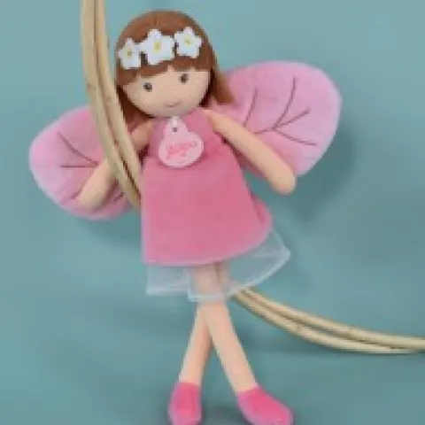 Fashion Poupée fée de la forêt en tissu rose - Diane - 25 cm Les Poupées Jolijou®|Poupées De Chiffon