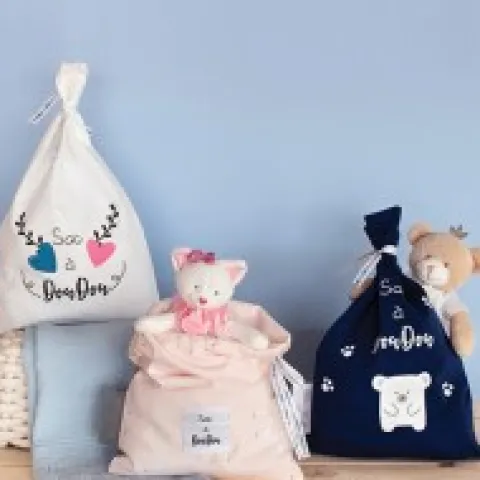 Clearance Sac à Doudou en coton à motifs - Modèle aléatoire Cadeau À Moins De 20€|Les Prix Doux
